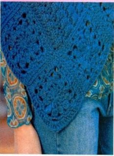 Poncho asimétrico (crochet)