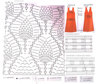 Vestido con punto piña