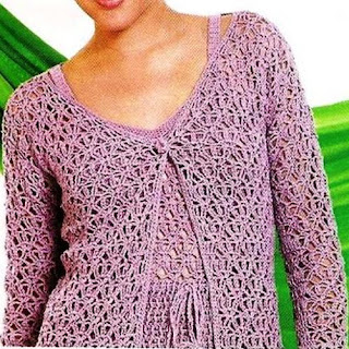 Saco y blusa (crochet)