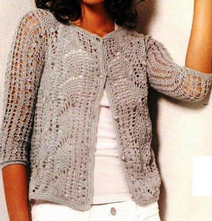 Chaqueta elegante (crochet)